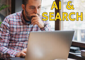 Business owner looking at local business website